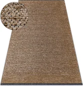 Dywany - Dywan FLORENCE 24021 Jednolity, glamour, płasko tkany, frędzle - ciemny beż beżowy 118x170 cm - miniaturka - grafika 1