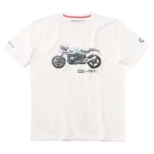 Koszulka BMW Motorrad R nineT Racer, biała, unisex - M - Odzież do sportów motorowych - miniaturka - grafika 1