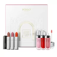 Błyszczyki do ust - KIKO Milano Holiday Première Irresistible Lips Gift Set zestaw matowa pomadka do ust 3x3.5g + nawilżający błyszczyk do ust 3x6.5ml - miniaturka - grafika 1