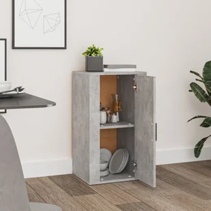 Lumarko Szafka, szarość betonu, 40x33x70 cm, materiał drewnopochodny - Szafki do salonu - miniaturka - grafika 8