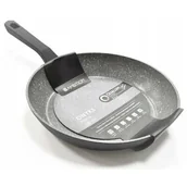 Patelnie - Ambition ONYKS PATELNIA 28 CM POWŁOKA QUALUM BASIC STONE INDUKCJA SZARY GRANIT 84502 - miniaturka - grafika 1