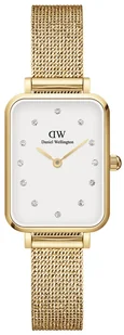 Zegarek Zegarek Daniel Wellington DW00100599 Quadro Lumine Pressed Evergold 20mm - - Zegarki damskie - miniaturka - grafika 1