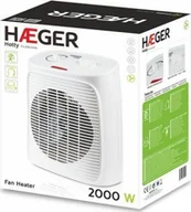 Ogrzewanie przenośne - Haeger Termowentylator przenośny Hotty Biały 2000 W - miniaturka - grafika 1