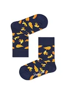 Skarpetki damskie - Happy Socks Banana, kolorowe i zabawne, Skarpety dla dzieci, Niebieski-Żółty (2-3Y) - miniaturka - grafika 1