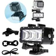 Lampy błyskowe - LAMPA LED WODOODPORNA DO KAMER GOPRO HERO 10 BLACK - miniaturka - grafika 1