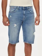 Spodenki męskie - Tommy Jeans Szorty jeansowe Ronnie DM0DM18794 Niebieski Slim Fit - miniaturka - grafika 1
