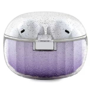 Guess słuchawki Bluetooth GUTWSHDGKEEU TWS + stacja dokująca fioletowy/purple Glitter Gradient - Słuchawki - miniaturka - grafika 2