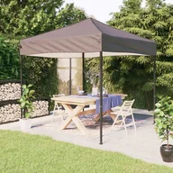 Pawilony ogrodowe - Składany namiot imprezowy, taupe, 2x2 m - miniaturka - grafika 1