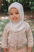 Swetry dla dziewczynek - That's mine kardigan bawełniany niemowlęcy kolor beżowy lekki - miniaturka - grafika 1