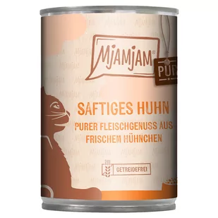 MjAMjAM purer Fleischgenuss, 6 x 400 g - Soczysty kurczak - Mokra karma dla kotów - miniaturka - grafika 1