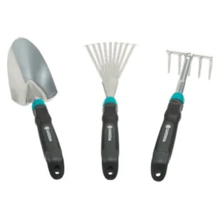 GARDENA Comfort small equipment set special offer garden set silver grey 3 pieces - Pozostałe narzędzia ogrodowe - miniaturka - grafika 1