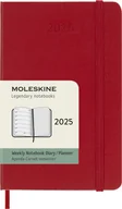 Kalendarze - MOLESKINE kalendarz 2025 CZERWONY POCKET WEEKLY HARD TYGODNIOWY (9x14) - miniaturka - grafika 1