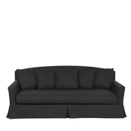Sofy i kanapy - Beliani Sofa 3-osobowa czarna GILJA - miniaturka - grafika 1