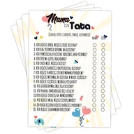Gry planszowe - Gra Baby Shower Mama Czy Tata? Zabawa Quiz 8Szt Y3 - miniaturka - grafika 1
