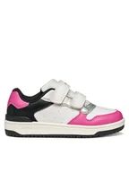 Buty dla dziewczynek - Geox Sneakersy J Washiba J45HXB 000BC C0563 M Biały - miniaturka - grafika 1