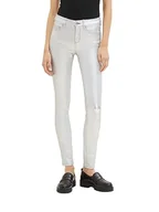 Spodnie damskie - TOM TAILOR Denim dżinsy damskie, 11491 - Metallic Silver, 33W / 32L - miniaturka - grafika 1