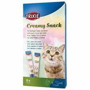 Suplementy i witaminy dla kotów - Trixie Creamy Snacks - Kremowe Snacki 6X15G [42719] 13126 - miniaturka - grafika 1