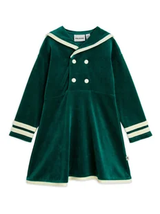 MINI RODINI Sukienka codzienna Sailor 2515010975 Zielony Regular Fit - Sukienki i spódniczki dla dziewczynek - miniaturka - grafika 1