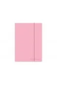Materiały pomocnicze dla nauczycieli - Brulion A5 z gumką pastel powder pink Coolpack 20699CP - miniaturka - grafika 1
