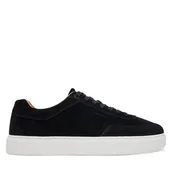 Sneakersy męskie - Sneakersy Calvin Klein Clean Cup Low Laceup Oxf Su HM0HM01880 Czarny - miniaturka - grafika 1