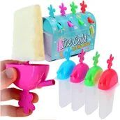 Akcesoria do lodu - Foremki Do Lodów Na Patyku Lody Forma Z Rurką 4 Sztuki - miniaturka - grafika 1