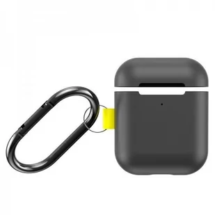 Apple Baseus Baseus Let's go Woven Label Hook | Etui case obudowa do słuchawek Airpods 1 / 2 | szary WIAPPOD-CGY - Akcesoria do słuchawek - miniaturka - grafika 1
