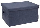 Pudła i pojemniki do przechowywania - Niebieskie pudełko Bigso Box of Sweden Wanda, 34x25 cm - miniaturka - grafika 1
