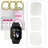 Akcesoria do smartwatchy - 3x Folia hydrożelowa MATOWA do Garett Kids Tech 4G - apgo Smartwatch Hydrogel MATTE Protection Ochrona na ekran smartwatcha - miniaturka - grafika 1
