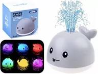 Zabawki do kąpieli - Pływająca Zabawka Do Wanny Wieloryb Fontanna LED - miniaturka - grafika 1