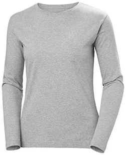 Helly-Hansen Damska koszulka Manchester Długi rękaw, Szary Melange, 3XL - Koszulki i topy damskie - miniaturka - grafika 1