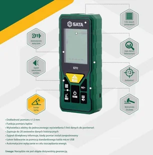 Dalmierz Laserowy 100M Z Funkcja Pomiaru - Narzędzia samochodowe - miniaturka - grafika 1