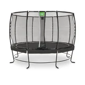 Trampoliny - Exit Trampolina ogrodowa Lotus Premium 366cm - Czarna - miniaturka - grafika 1