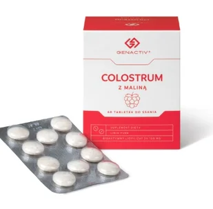 GENACTIV Colostrigen Tabs x 60 tabl smak malinowy - Przeziębienie i grypa - miniaturka - grafika 1