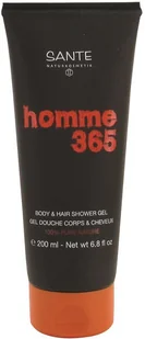 Sante Naturkosmetik Sante naturalny kosmetyki Homme 365 Body and Hair żel pod prysznic (200 G) 42394 - Kosmetyki do kąpieli - miniaturka - grafika 2