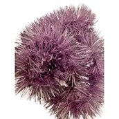 Ozdoby bożonarodzeniowe - Łańcuch choinkowy grubo / cienko cięty 10 x 300 cm różowy - miniaturka - grafika 1