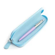 Zestawy piśmiennicze - Zestaw prezentowy długopis Parker Jotter Originals Liliowy z niebieskim etui - miniaturka - grafika 1