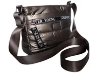 Torebki damskie - Torebka Damska, Miejska Mała Pikowana Listonoszka Na Ramię, Kolor Złoty - miniaturka - grafika 1