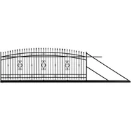 Ogrodzenia - Polbram Brama przesuwna Verona 4x1,4m prawa automat - miniaturka - grafika 1