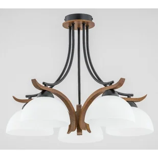 Lampa sufitowa z drewnianymi elementami AL 26125 z serii BAFIA - Lampy sufitowe - miniaturka - grafika 1