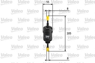 Filtr paliwa VALEO 587023 WK5112 587023 - Filtry paliwa - miniaturka - grafika 1