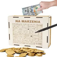 Skarbonki - SKARBONKA WYKREŚLANA PREZENT CEL 10000 PERSONALIZACJA NA MARZENIA - miniaturka - grafika 1