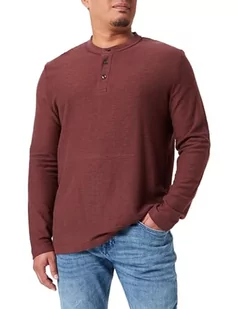 s.Oliver Sales GmbH & Co. KG/s.Oliver Henley męska koszulka z długim rękawem Henley, fioletowy, XXL - Koszulki męskie - miniaturka - grafika 1