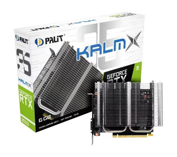 Palit GeForce RTX 3050 KalmX 6GB GDDR6 96bit DLSS NE63050018JE-1070H