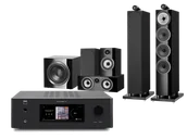 Kino domowe - NAD T 778 (czarny) + 702 S3 + 707 S3 + HTM72 S3 + DB4S (czarny) - miniaturka - grafika 1
