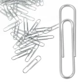Spinacze i klipsy do papieru - SPINACZE Biurowe Metalowe OKRĄGŁE 50mm 10x100 szt - miniaturka - grafika 1