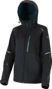4f KURTKA SOFTSHELL Z KAPT. DAMSKA CZAR.-TURKUS.,"3XL",CE,LAHTI - Kurtki i kamizelki sportowe damskie - miniaturka - grafika 1