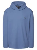 Bluzy męskie - BOSS Bluza Waffle 50535885 Błękitny Regular Fit - miniaturka - grafika 1