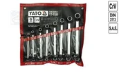 Klucze i nasadki - Yato Klucze oczkowy odgięte z polerowaną główką kpl 6-22 mm, 8 cz. YT-0396 - miniaturka - grafika 1