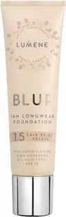 Lumene Blur16h Longwear Foundation SPF15 wygładzający 1.5 Fair Beige - Podkłady do twarzy - miniaturka - grafika 1