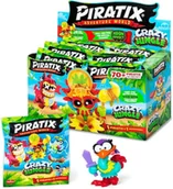 Figurki dla dzieci - PIRATIX Crazy Jungle Box 24 Sztuki Saszetek z Figurką i Akcesorium - miniaturka - grafika 1
